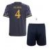 Real Madrid David Alaba #4 Barnkläder Borta matchtröja till baby 2023-24 Kortärmad (+ Korta byxor) Billigt